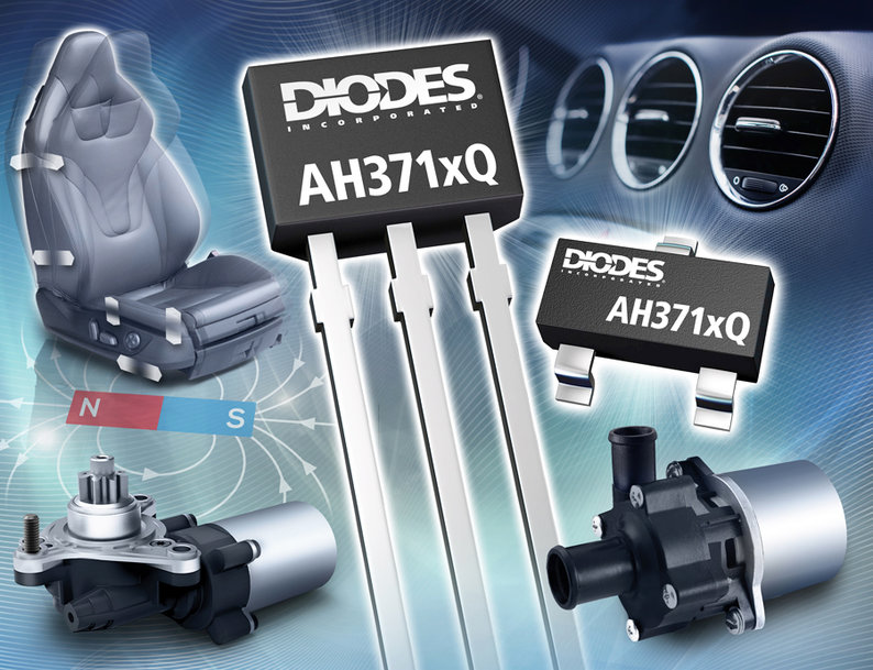 High-Voltage, Automotive-Compliant, Hall-Effect Latches from Diodes Incorporated Provide Improved Resistance to Physical Stress 